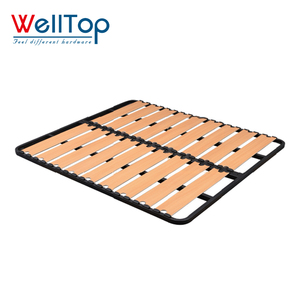 Welltop Hot Bán đồ nội thất phụ kiện phần cứng Ottoman khung giường bằng gỗ Slatted nền tảng slat kim loại khung giường với hộp giường lỗ - Product Image 1