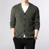 Huachao Classical Man Button Sweater Strickjacke Business v Neck Style Man Strick pullover Kaschmir Herren pullover