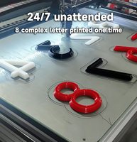 Nouvelle imprimante 3D FDM ZCAM pour l'industrie de la signalétique, compatible PLA, haute productivité, fabrication de panneaux économique, garantie 1 an