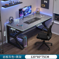 Table de jeu PC GEDO en métal en forme de C, design populaire, pour ordinateur et jeux multiples