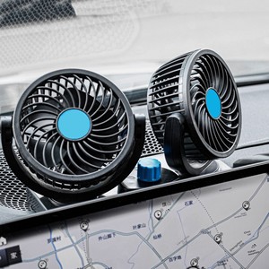Ventilatore <span class=keywords><strong>Auto</strong></span> Universale 12V/24V Doppio Uso Estivo USB per Casa e Camion, Ventilatore a Doppia Testa per <span class=keywords><strong>Auto</strong></span>, Accessori <span class=keywords><strong>Auto</strong></span>, Ventilatore con Presa ABS e Luce 15W 4 Pollici - Product Image 4