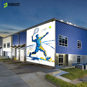 สนามกีฬาโครงสร้างเหล็กแข็งแรงสูง ความยาว 120 เมตร ศูนย์ฝึกอบรมมืออาชีพ โครงสร้างกว้าง ดีไซน์ทันสมัย แบบโมดูลาร์ ป้องกันสภาพอากาศ - Product Image 1