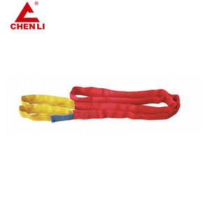 Sangles de <span class=keywords><strong>levage</strong></span> textiles 2 tonnes 3M 6:1 à code couleur, sangles de <span class=keywords><strong>levage</strong></span> plates en polyester certifiées, sangles de <span class=keywords><strong>levage</strong></span> en tissu tissé - Product Image 1