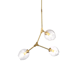 Postmodern lampadario A LED a sospensione soggiorno appendere le luci apparecchi di casa Nordic sala da pranzo lampade a sospensione palla di Vetro di illuminazione - Product Image 2