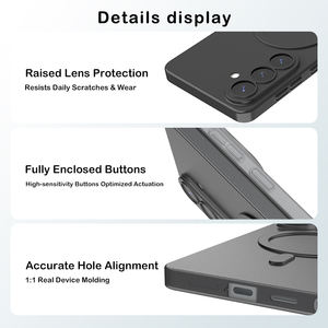 Étui magnétique mat pour Samsung Galaxy S26 - Compatible <span class=keywords><strong>avec</strong></span> tous les supports magnétiques de voiture et chargeurs sans fil, <span class=keywords><strong>coque</strong></span> de protection en PP - Product Image 2