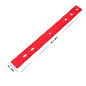 Righello in Plastica Colorato a <span class=keywords><strong>6</strong></span> Fori, 12 Pollici (30cm), Sistema Metrico, Righelli di Misurazione (Confezione da 4, Mix di 4 Colori) - Product Image 2