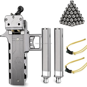 Slingshot semi-automatique haute précision avec double chargeur, cadre en alliage d'aluminium CNC pour la pratique de tir sur cible en extérieur GS272 V5 - Product Image 3