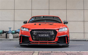 ชุดแต่งรอบคันสำหรับ Audi TTRS รุ่นใหม่ พร้อมดิฟฟิวเซอร์หน้าคาร์บอนไฟเบอร์ สปอยเลอร์ สเกิร์ตข้าง ติดตั้งง่ายด้วยกาวในตัว - Product Image 3