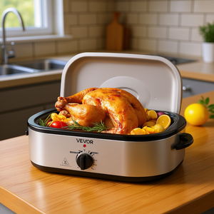 Horno Asador Eléctrico Vevor de 14 Qt, Temperatura Ajustable, Acero Inoxidable, con Rejilla Extraíble - Product Image 2