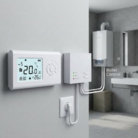 Termostato inteligente digital programable para habitación, termostato Tuya Alexa, regulador de temperatura inalámbrico