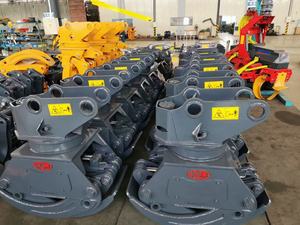 Pinza para Madera de 2+2 Dedos con Rotación de 360 Grados, Soporte Fijo, Accesorio para Excavadora, Garra para Demolición de Troncos, Núcleo de Engranaje de Bomba de Motor - Product Image 2