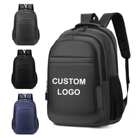 Sac à dos de voyage multifonctionnel pour homme avec logo personnalisé, grande capacité, multicouche, imperméable, en polyester, nouveau sac d'ordinateur pour affaires
