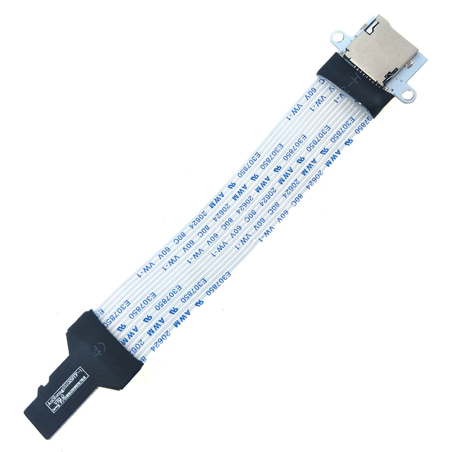 Micro SD to Micro SD Card TF Memory Card Reader Flexible Extender Compatible Extension Adapter Cable with Screw Hole