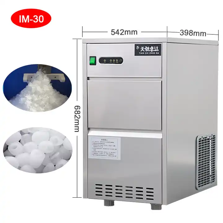 Small Countertop Bar Ice Maker Stainless Steel Block Square Bullet Cube  Laboratory Snowflake Ice Making Machine - China Ice Maker, Laboratory  Equipment