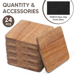 Handcrafted Us Walnut High Quality Tea Cup Acacia Wooden mango Wood Custom Shape Bulk <b>Drink</b> <b>coaster</b> for Hotel Bar Gift OEM - Product Image 3