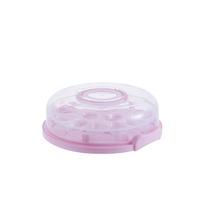 Boîte à gâteaux en plastique Conteneur de stockage de gâteaux/Récipients à cupcakes en plastique réutilisables avec poignée