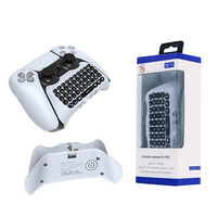 Clavier externe sans fil JYS-P5121 pour manette PS5 avec haut-parleur intégré et prise en charge vocale pour clavier PS5