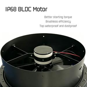 Ventilador de Techo Solar de 25W con Control por Aplicación Inteligente, Ventilador de Ático de 14'' de Acero Galvanizado con Certificación CE - Product Image 2