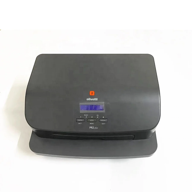 New Original Olivetti PR2Plus With LCD Screen Passbook Printer Black Color