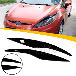 Sourcils légers en Fiber de carbone brillant noir lampe sourcils légers pour <span class=keywords><strong>Ford</strong></span> <span class=keywords><strong>Fiesta</strong></span> MK6 berline à hayon 2008 2009 2010 2011 <span class=keywords><strong>2012</strong></span> - Product Image 1
