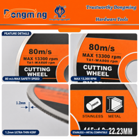 Disque de coupe abrasif 115-355 mm, norme EN12413, pour meuleuse d'angle, pour acier inoxydable et métal, vente en gros OEM