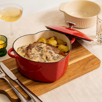 Fournisseur de cadeaux - Cocotte en fonte émaillée en forme de cœur de 3 litres