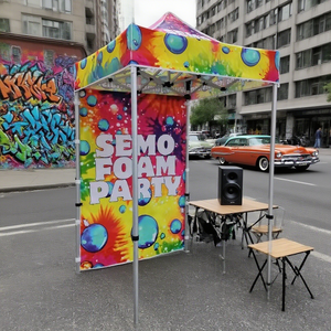 Sunshine 2025 son ucuz kırmızı siyah pembe gölgelik <span class=keywords><strong>5x5</strong></span> ft gölgelik çadır olay reklam için Pop up çardak tentesi - Product Image 5