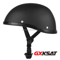 Casque de moto rétro vintage GXKSAT, léger (450g), respirant pour l'été, type demi-coque, pour scooter, cruiser, vélo électrique