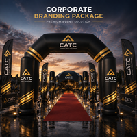 Pack de Branding d'Entreprise CATC |   Solution événementielle tout-en-un étanche et hermétique |   Tente gonflable personnalisée avec pompe électrique Pillar CE