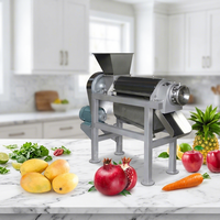 Extracteur de jus industriel motorisé en acier inoxydable 304 pour fruits et légumes, avec lame réglable, haute sécurité, 1,5 kW