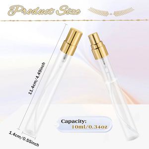 Empty <b>Perfume</b> Vial <b>Bottle</b> Refillable Sample Atomizer Tester Clear Glass Travel Cosmetic Screen Printing 3ml/<b>5ml</b>/10ml Custom - Product Image 2