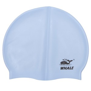 Bonnets de <span class=keywords><strong>natation</strong></span> d'entraînement féminins en silicone respectueux de l'environnement Casquettes blanches imperméables avec logo personnalisé pour les femmes nageant - Product Image 5