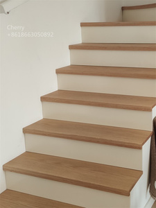 Bande de roulement en bois au design moderne et simple Marches d'<span class=keywords><strong>escalier</strong></span> droites de type L Rampes d'<span class=keywords><strong>escalier</strong></span> modernes <span class=keywords><strong>Escalier</strong></span> - Product Image 4