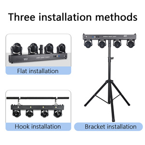 Faro mobile a LED 4x40W RGBW 4IN1 con controllo DMX512 per DJ, feste, palcoscenici, KTV e discoteche - Vendita diretta dalla fabbrica - Product Image 5