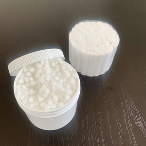 Mini-boules de coton 9mm 7mm 5.5mm 4mm 3.2mm, coton blanc absorbant pour le nettoyage quotidien et l'usage cosmétique - Product Image 1