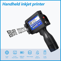 Impresora de Inyección de Tinta Portátil Manual con Pantalla Táctil Multi-idioma, Tanque de Tinta Recargable, para Cartón de Huevos Flexible, Plástico y Acero, con Fecha de Caducidad