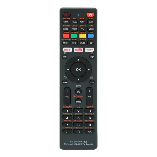 Universal RM-L1130+X PLUS LCD TV Remote Control Use for All the Brands TV