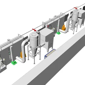 Sistema di verniciatura a polvere della linea di verniciatura a polvere automatica