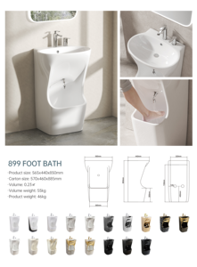 Lavabo in Ceramica per Igiene Islamica (Wudu) per il Mercato del Medio Oriente - Product Image 5