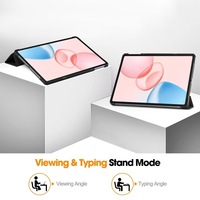 Usine En Gros De Luxe En Cuir Pu 12.1 Pouces HEY3-W00 Tri-fold Stand Smart Flip Tablet Cover Case pour Huawei 2025 Honor Pad 10
