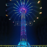 Tour volante poupée piège disque papillons attraction tour d'amusement jetpack lanternes danse spinner jouets d'amusement volant