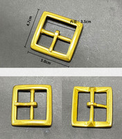 Boucles de ceinture en laiton massif de 35mm Accessoires de gros pour les ceintures à broches