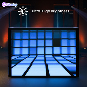 Tùy chỉnh 3D trực quan DJ Booth mặt tiền kỹ thuật số Ma Thuật bục liền mạch cong linh hoạt tích hợp LED đồng bộ DJ màn hình cho tổ chức sự kiện - Product Image 5