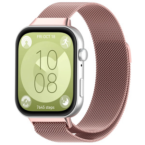 Bracelet magnétique milanais pour <span class=keywords><strong>Huawei</strong></span> <span class=keywords><strong>Watch</strong></span> Fit 3, bracelet en acier inoxydable, remplaçable, respirant, bracelet de montre en métal - Product Image 5