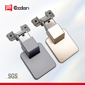 Engsel Rangka Aluminium Ultra Tipis Tersembunyi Engsel Ganda Penutup Lembut 3 Arah dengan Bisagras 3D yang Dapat Disesuaikan untuk Pintu Kaca - Product Image 1