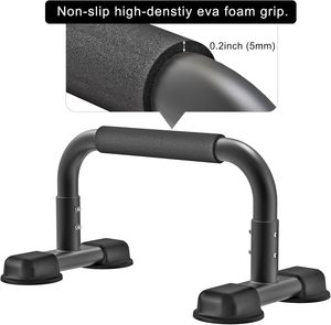 Barra de Empuje de 12'' con Agarraderas de Acero, Paralelas, Barra de Dominadas, Equipo de Gimnasia <span class=keywords><strong>Calistenia</strong></span>, <span class=keywords><strong>Entrenamiento</strong></span> de Fuerza para Posiciones de Manos, L-Sit y Dips - Product Image 6