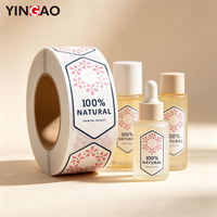 Autocollants personnalisés Yingao, autocollants imperméables, étiquettes en vinyle autocollantes pour les flacons de soins de la peau, les pots de sérum cosmétique, la décoration