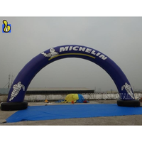 Fabricant gonflable extérieur de porte pour l'arc gonflable de publicité de marque de pneu de véhicule