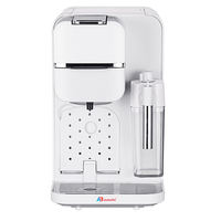 Machine à café à capsules Anbolife, machine à expresso 20 bars, compatible Nespresso, avec mousseur à lait, cappuccino et latte en une seule touche, 1350W