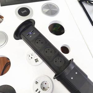 Israel Ổ cắm điện thông minh Điện tự động nâng cơ giới nhà bếp pop-up bảng tháp USB ổ cắm với bộ sạc không dây - Product Image 5